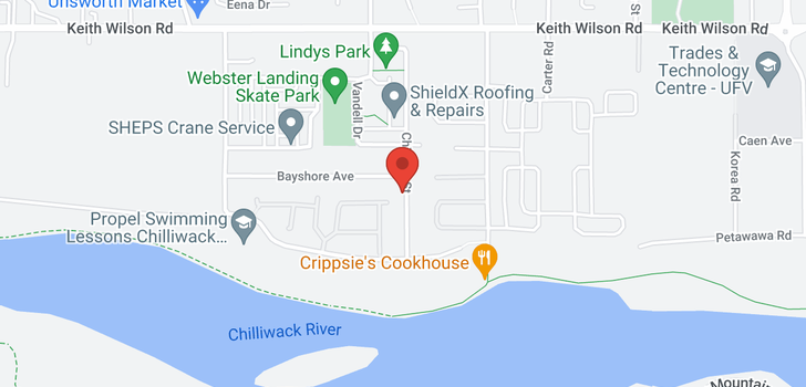 map of 33 5469 CHINOOK STREET